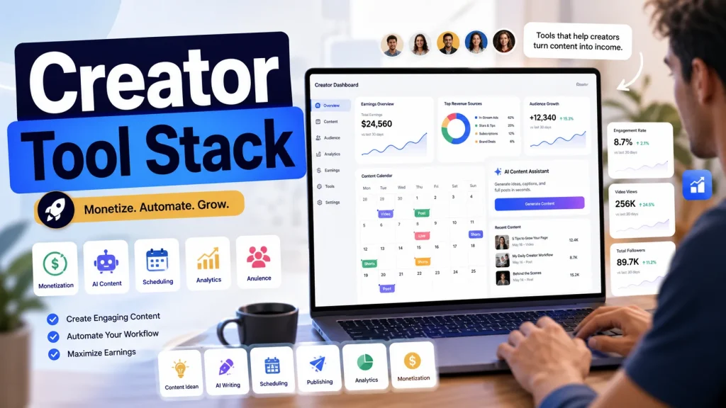 Facebook content monetization tools dashboard for creators and page owners